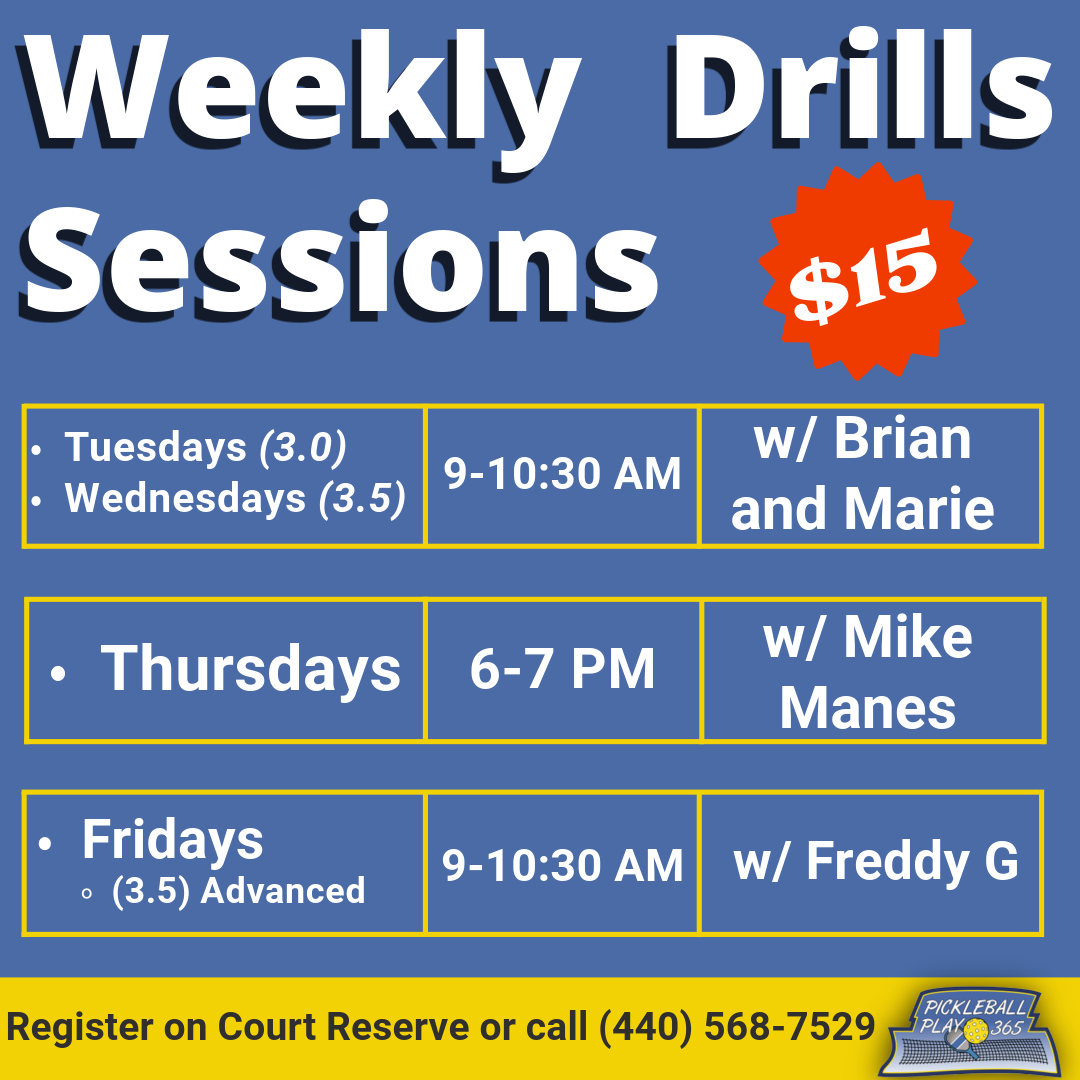 Drills People playing pickleball or pickleball related image